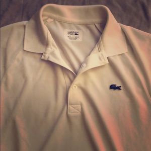 Lacoste Medium White Sport Short Sleeve Polo